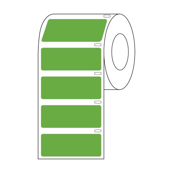 Label Roll, Cryo, Direct Thermal, 51x19mm, for Large Tubes, Racks and Boxes, Orange, 500PK